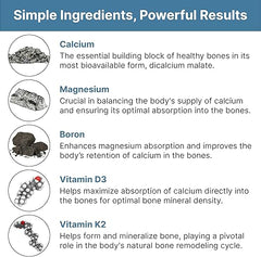 Natural Bone Support Supplement - Non-GMO, Gluten-Free
