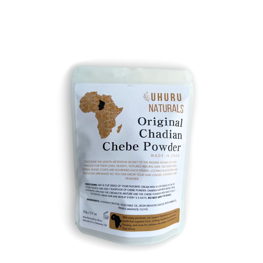 Chadian Chebe Hair Powder 20g | Authentic African Herbal Hair Growth Powder from Chad for Thick, Strong Hair Ifelshop