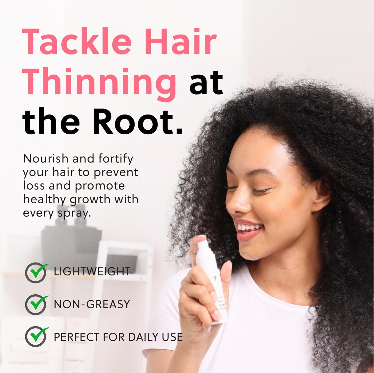 ForChics Hair Growth Serum for Women- Results in 4 Weeks- Hormone Free Hair Regrowth Treatment - For Thinning Hair Loss - Fast Absorbing Non-Greasy Scalp Spray 50ml Ifelshop