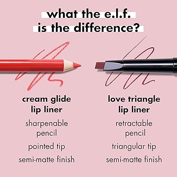 e.l.f. Cream Glide Lip Liner, Highly-Pigmented Pencil For Shaping & Sculpting Lips, Semi-Matte Finish, Vegan & Cruelty-Free, Mauve Aside