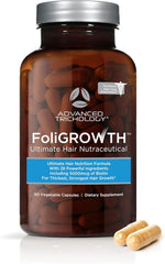 Advanced Trichology FoliGROWTH Hair Growth Supplement – Daily Nutritional Support for Thicker, Fuller-Looking Hair, Backed by Hair Loss Experts (90 Capsules) IFELSHOP