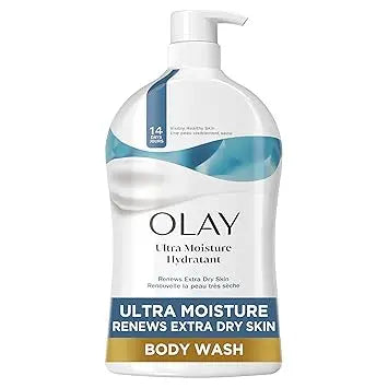 Olay Body Wash for Women, Ultra Moisture, For Extra Dry Skin, 24hr Moisturizing, Hydrating & Refreshing, B3 Vitamin Complex, Free of Parabens & Phthalates, Scented, 33 fl oz Retailxpres