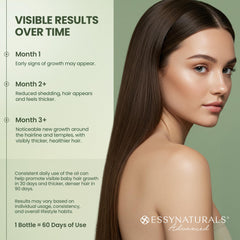 Essynaturals Hair Growth Oil with Biotin - Caffeine and Castor Oil for Fuller, Thicker, Longer Hair IFELSHOP