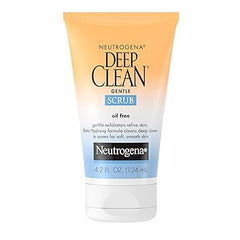 Neutrogena Deep Clean Gentle Daily Facial Scrub, Oil-Free Cleanser 4.2 fl. Oz
