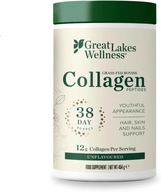 Great Lakes Wellness Collagen Peptides Powder for Skin, Hair, Nails, Joints and Digestion Unflavored 22 Servings Ifelshop