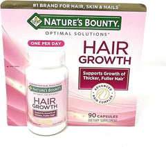Nature's Bounty Hair Growth Supplement, 1 Per Day, Clinically Shown to Support Thicker, Fuller Hair, with Biotin, Silicon & Arginine, 90 Capsules