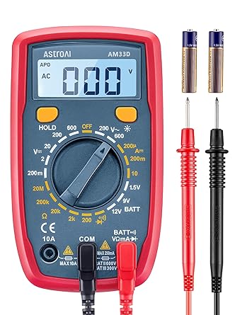 AstroAI Digital Multimeter Tester 2000 Counts – DC AC Voltmeter and Ohm Volt Amp Meter (Blue) Retailxpres