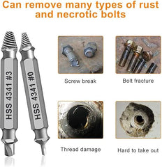 Gifts for Men,Damaged Screw Extractor Set-Christmas Stocking Stuffers for Men Adults Him,Mens Gifts for Dad,Husband,Stripped Screws Nuts & Bolts Drill Bit Tools for Easy Removal of Rusty Broken Screw Retailxpres