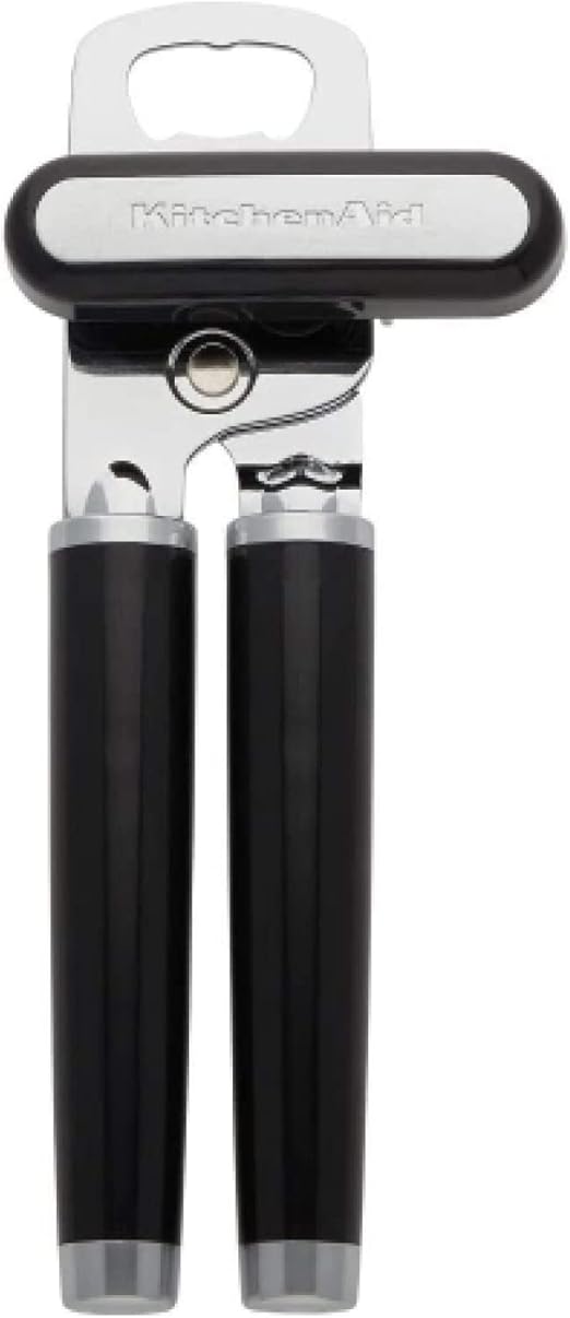 KitchenAid Classic Multifunction Can Opener and Bottle Opener with Stainless Steel Cutting Wheel – Black Retailxpres