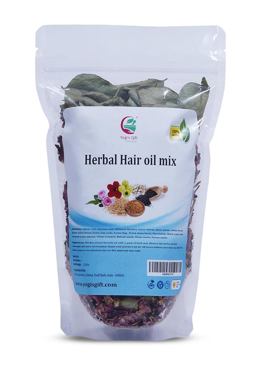 Herbal Hair Oil Mix | Ayurvedic 18 Essential Raw Herbs for Oil Infusion | 100% Natural Indian Herbs for Hair Growth | Yogi’s Gift for Women Ifelshop