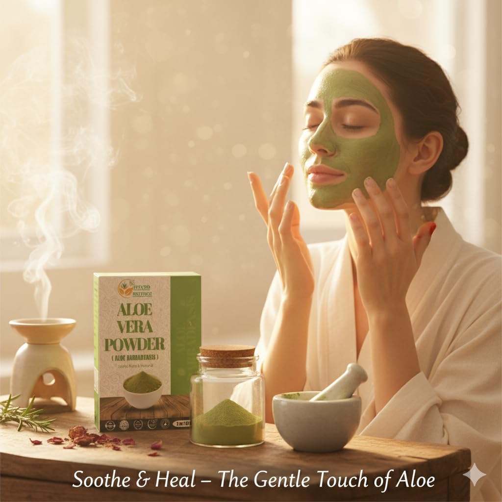 Herbs Botanica Aloe Vera Powder for Hair Growth, Skincare, and Moisturizing – Vegan, Non-GMO, 5.3oz / 150g Ifelshop