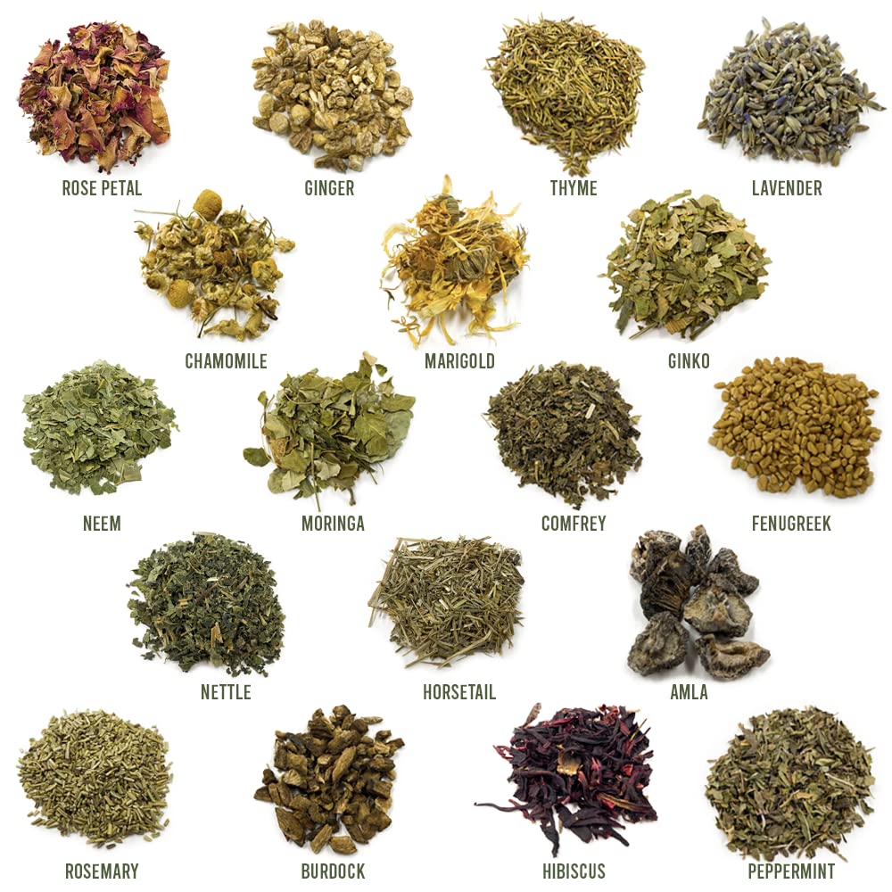 Well’s Herbal Hair Oil Mix – 18-Herb Blend for Hair Oil Infusion, Scalp Care & Hair Conditioning, 2.5 oz (70 g) Ifelshop