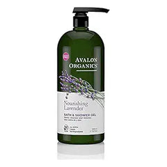Avalon Organics Bath & Shower Gel, Nourishing Lavender, 32 Oz