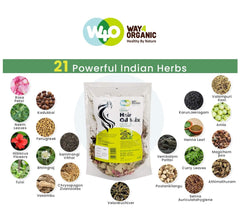 Way4Organic Herbal Hair Growth Oil Mix – 21 Ayurvedic Herbs for Hair Growth, Hairfall Control & Scalp Care, 150g – Men & Women Ifelshop