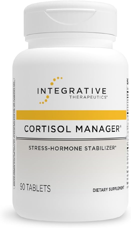 Integrative Therapeutics Cortisol Manager - Adrenal Health Support Supplement for Healthy Stress Response* - Vegan, Dairy-Free & Gluten-Free - 90 Capsules (45 Servings)