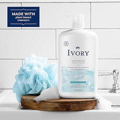 Ivory Body Wash, Designed for the Whole Family, Gentle Formula, Free of Dyes Heavy Perfumes Parabens Phthalates & Silicones, Original Scent, 35 oz