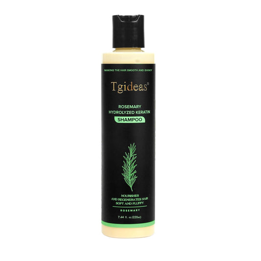 Tgideas Organic Rosemary Hair Growth Shampoo for Women and Men-Natural Thickening & Strengthening Shampoo with Hydrolyzed Keratin for Thinning Hair & Hair Loss 7.4 fl.oz Ifelshop