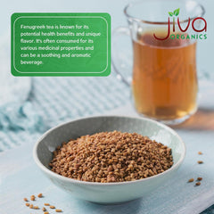 Jiva Organic Fenugreek Seeds 7 oz | Non-GMO Raw Methi Seeds for Hair Growth, Cooking & Sprouting | Product of India Ifelshop