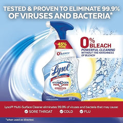 Lysol Hydrogen Peroxide Multi-Purpose Cleaner Spray, Citrus Scent, 32 oz – Bleach-Free, Kills 99.9% of Germs, All-Purpose Surface Cleaner