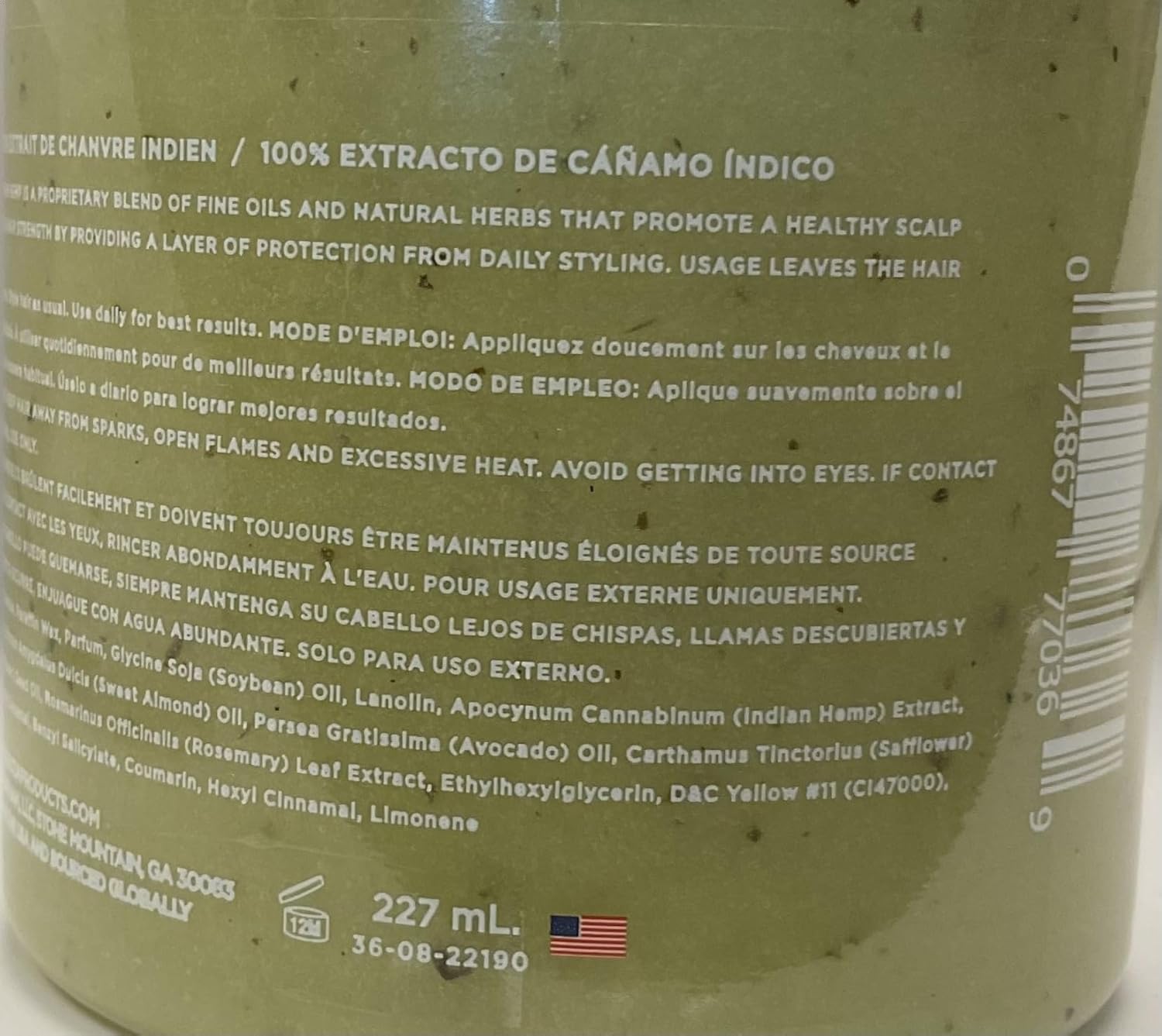 Kuza 100% Indian Hemp Hair & Scalp Treatment, 7.7oz – Nourish and Restore Dry Hair Ifelshop