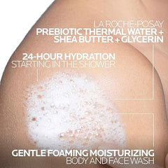 La Roche-Posay Lipikar AP+ Gentle Foaming Moisturizing Wash, Shea Butter + Niacinamide + Glycerin, Moisturizing Body Wash For Dry Skin, National Eczema Association Accepted, Dermatologist Tested