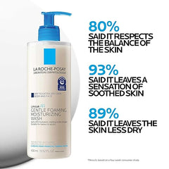 La Roche-Posay Lipikar AP+ Gentle Foaming Moisturizing Wash, Shea Butter + Niacinamide + Glycerin, Moisturizing Body Wash For Dry Skin, National Eczema Association Accepted, Dermatologist Tested