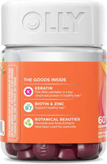 OLLY Heavenly Hair Gummy, Supports Healthy Hair, Keratin, Biotin, AMLA, Chewable Supplement, 30 Day Supply - 60 Count Ifelshop