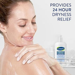 Cetaphil Body Wash, Moisturizing Relief Body Wash for Sensitive Skin, Creamy Rich Formula Gently Cleanses and Gives 24 Hour Relief to Dry Skin, Hypoallergenic, Fragrance Free, 20 oz