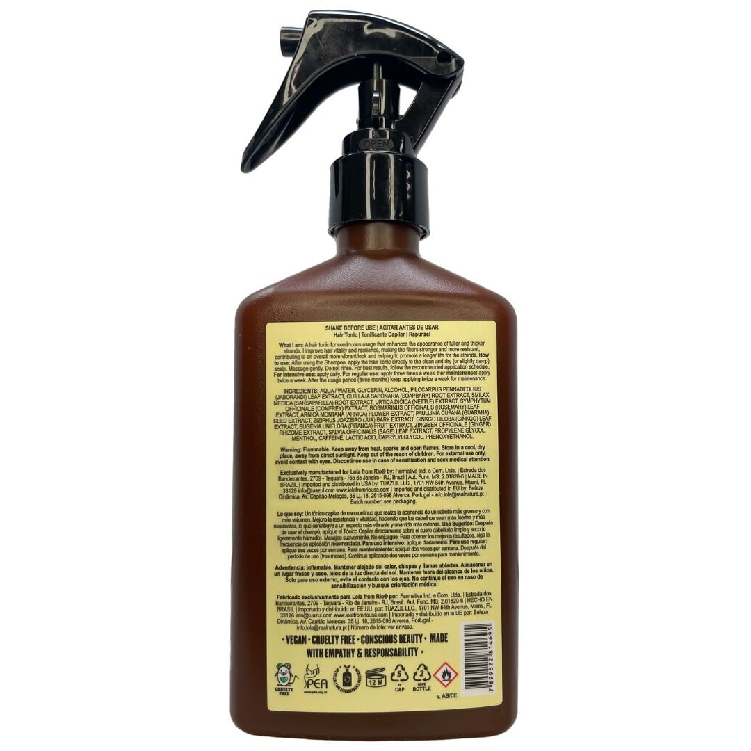 Lola From Rio – Rapunzel Hair Tonic Spray for Women – Hair Strengthening Treatment – Thickening Spray for Fine Hair – Supports Fuller, Healthier-Looking Hair – 8.45 fl oz Ifelshop