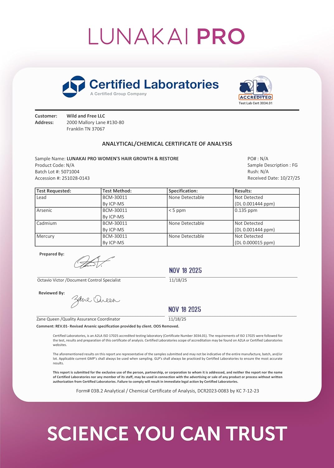 Lunakai PRO Women’s Hair Growth & Restore Vitamins – Advanced 15+ Nutrient Formula to Support Thicker, Stronger Hair, USA Made Hair Supplement (90 Capsules) IFELSHOP