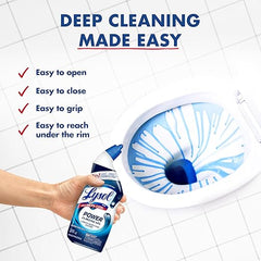 Lysol Toilet Bowl Cleaner, Max Strength Bathroom Cleaning Supplies, Toilet Bowl Cleaner Clinging Gel, Home Essential, Instant Stain Removal, Disinfecting and Deodorizing, Bleach Free, 24 oz (2 ct)