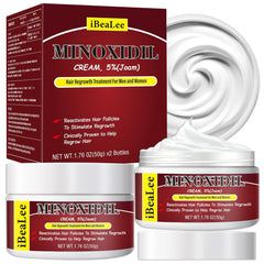 5% Minoxidil Hair Growth Cream for Men and Women Extra Strength Topical Treatment for Thicker Fuller Hair 2 Bottles Ifelshop