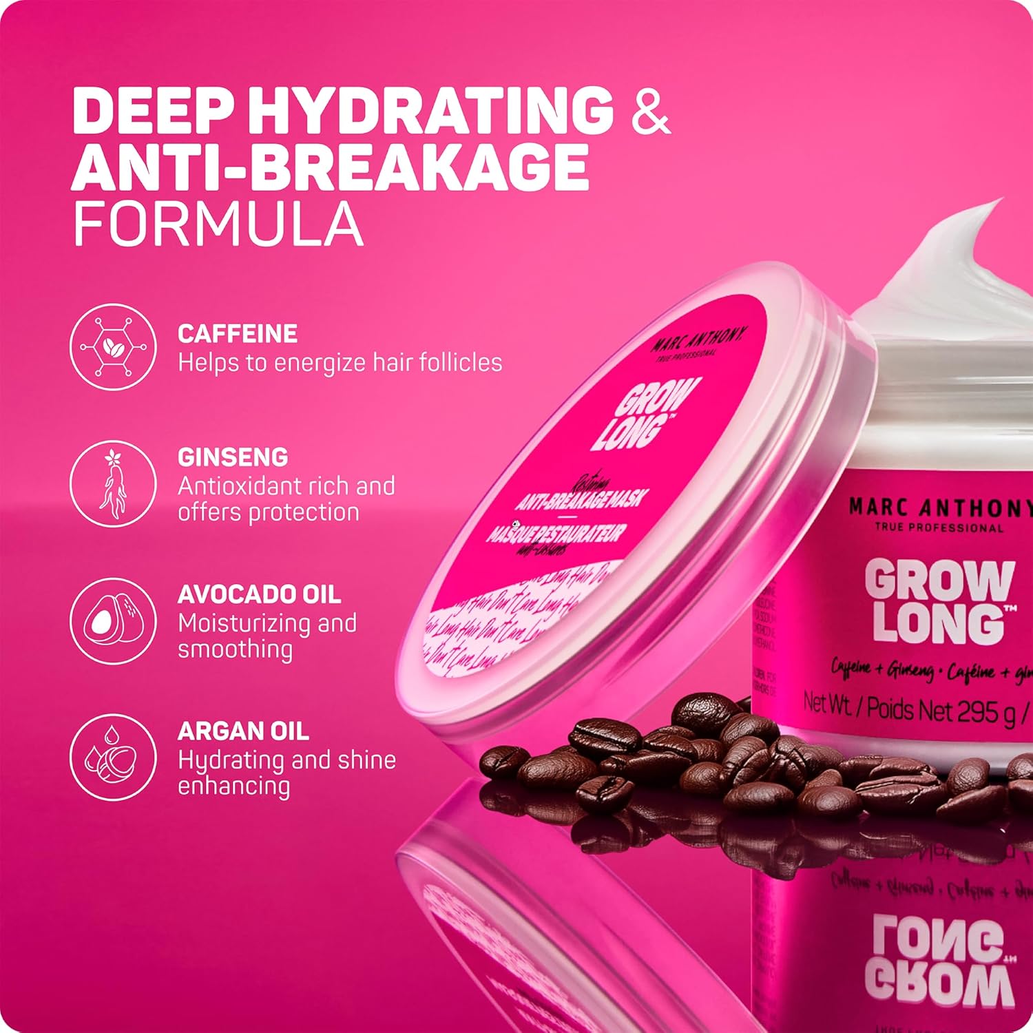 Marc Anthony Hair Mask Professional Treatment for Dry and Damaged Hair Repairs Strengthens and Reduces Frizz Ifelshop