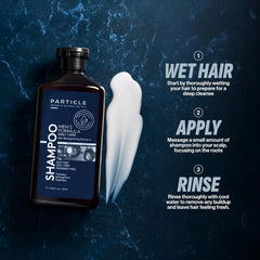 Particle Hair Thickening Shampoo for Men, Men’s Shampoo, Cleansing Formula Made with Biotin, Capixyl, Redensyl, Ginseng and Green Tea Extract for Hair Strength Support, Paraben Free, 400 mL Ifelshop