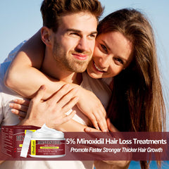 5% Minoxidil Hair Growth Cream for Men and Women Extra Strength Topical Treatment for Thicker Fuller Hair 2 Bottles Ifelshop