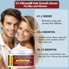 5% Minoxidil Hair Growth Cream for Men and Women Extra Strength Topical Treatment for Thicker Fuller Hair 2 Bottles Ifelshop