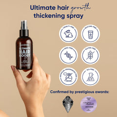 Moerie Ultimate Hair Boost Spray Designed to Strengthen Hair & Restore Scalp Health - 100% Natural Hair Serum for Hair Boost with over 100 Minerals, Vitamins & Amino acids - Fresh Scent - 5.07 Fl. Oz Ifelshop