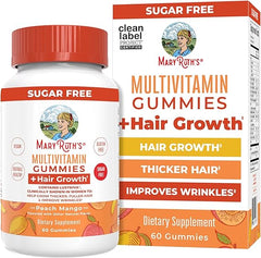 MaryRuth's Multivitamin + Hair Growth Gummies | with Lustriva® | Biotin 10000mcg | B Vitamins | Formulated for Thicker Hair, Wrinkles, Fine Lines, Skin Care | Ages 18+ | 30 Servings Ifelshop