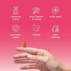 Biotin Gummies for Hair, Skin & Nails. 5,000 mcg High Potency Vegan Vitamins for Faster Hair Growth, Stronger Nails & Healthy Skin. with Vitamins C & E, 60 Gummies Ifelshop