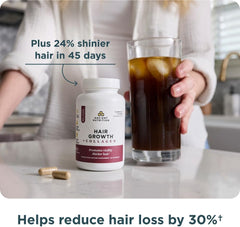 Ancient Nutrition Hair Growth Plus Collagen Supplement with Hydrolyzed Collagen Peptides and Clinically Studied Superfoods for Thicker Fuller Hair and Radiant Skin 60 Count Ifelshop