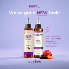 Soapbox Oh My Growth Lengthening Vitamin Booster Treatment – Biotin & Vegan Collagen Formula for Thicker, Fuller Hair, Paraben & Cruelty-Free, For Men & Women (5 oz) Ifelshop