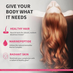 Women's Hair Growth Accelerator Supplement Gummies, Nourishes Thinning Hair & Boosts Hair Thickness, With Collagen, Biotin, Zinc, Vitamin C & Iron – Pineapple Flavor – 90 Gummies, 45 Day Supply Ifelshop