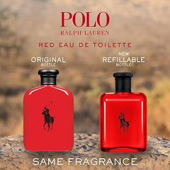 RALPH LAUREN FRAGRANCES - Polo Red - Eau de Toilette - Men's Cologne - Woody & Spicy - With Grapefruit, Saffron, and Redwood - Medium Intensity