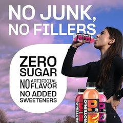 Protein2o Hydration Drink - 2-in-1 Liquid Clear Whey Protein Isolate and Electrolyte Drink - 15g Protein, Vitamins B5, B6 - Post-Workout Recovery - 16.9 Fl Oz - 12 Count Flavor Fusion Variety Pack