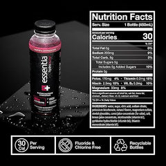NEW Essentia Hydroboost Enhanced Bottled Water, 15.2 fl. oz. (450 mL), 12 Pack, Raspberry Pomegranate, Hydrolyte Blend with B-Complex Vitamins and Electrolytes, Clean Taste & Supercharged Hydration