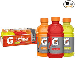 Gatorade Thirst Quencher Sports Drink, Variety Pack, 12 Fl Oz (Pack of 18)