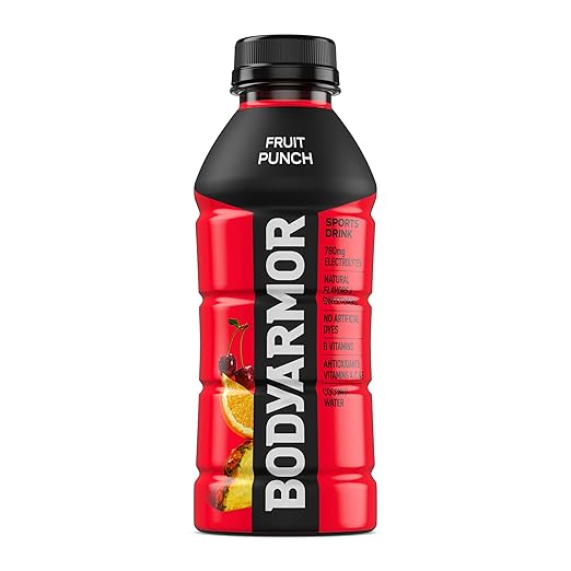 BODYARMOR Sports Drink Sports Beverage, Fruit Punch, 16 Fl Oz