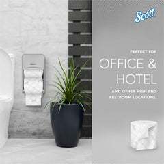 Scott Pro Paper Core High-Capacity Standard Roll Toilet Paper with Elevated Design (KCC47305)