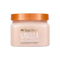 Tree Hut Vanilla Shea Sugar Exfoliating & Hydrating Body Scrub, 18 oz
