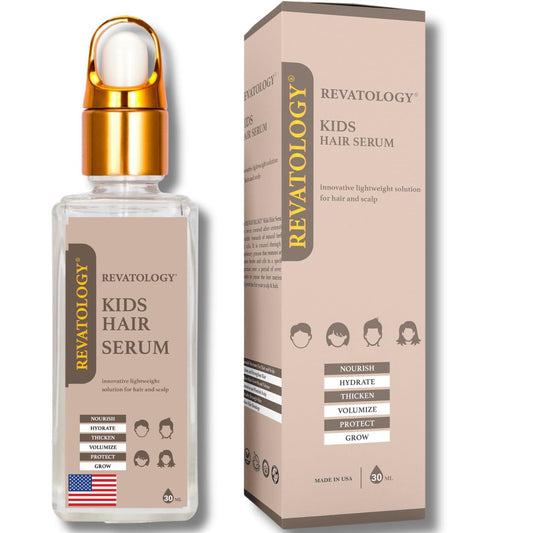 REVATOLOGY Kids and Babies Leave-In Growth & Conditioning Serum - Anti-Dandruff & Anti-Frizz Care for Curly, Thin & Thick Hair -  30 Botanicals Ifelshop